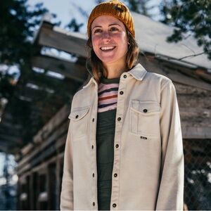 Hooké polar fleece Women's Classic Cream vest overshirt XS